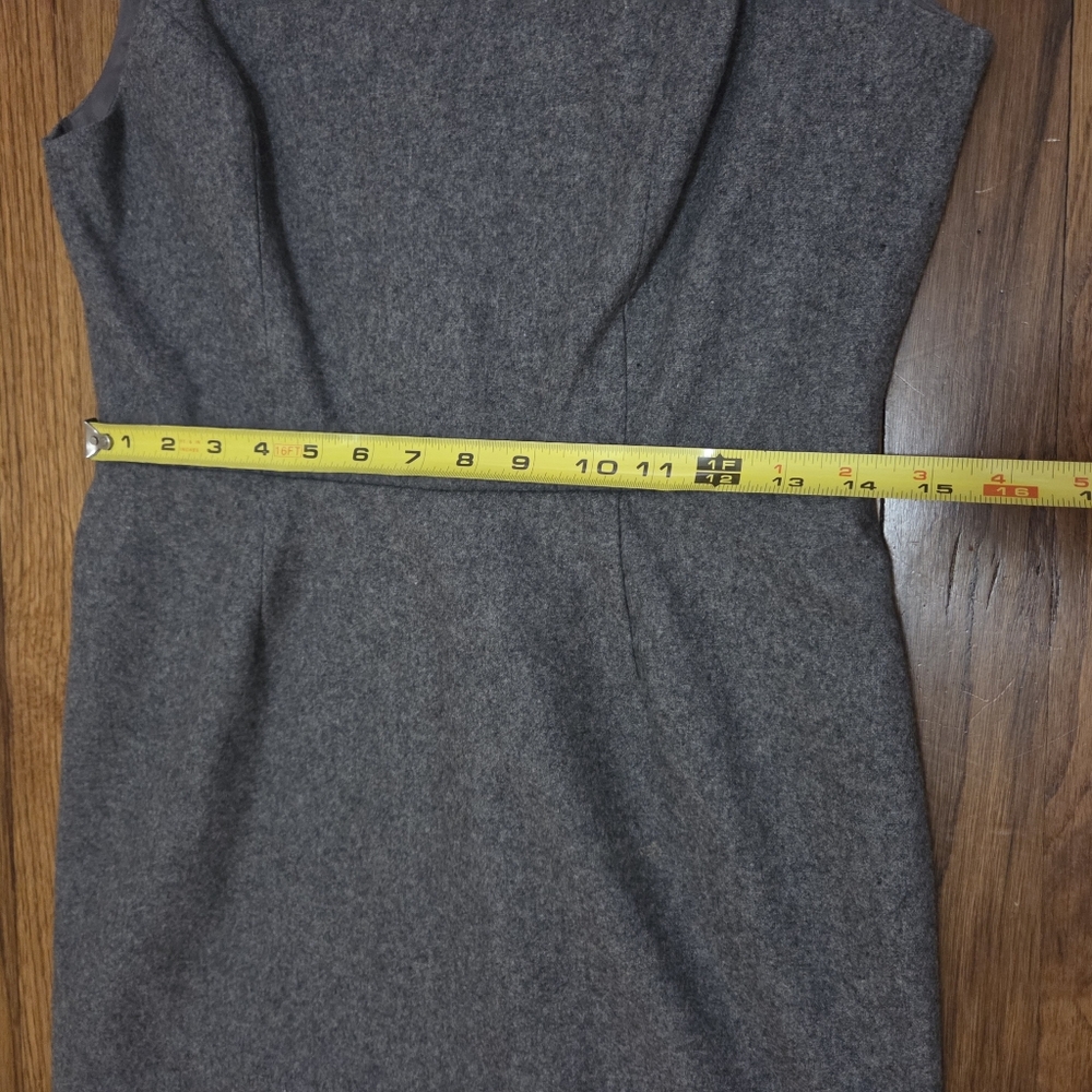 Monteau Sleeveless Gray Bow Sheath Dress Size Medium - Picture 13 of 16